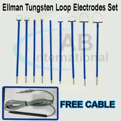 Elettrodi Al Tungsteno Ellman | Set Da 8 Loop | Per Chirurgia Generale | Senza Cavi