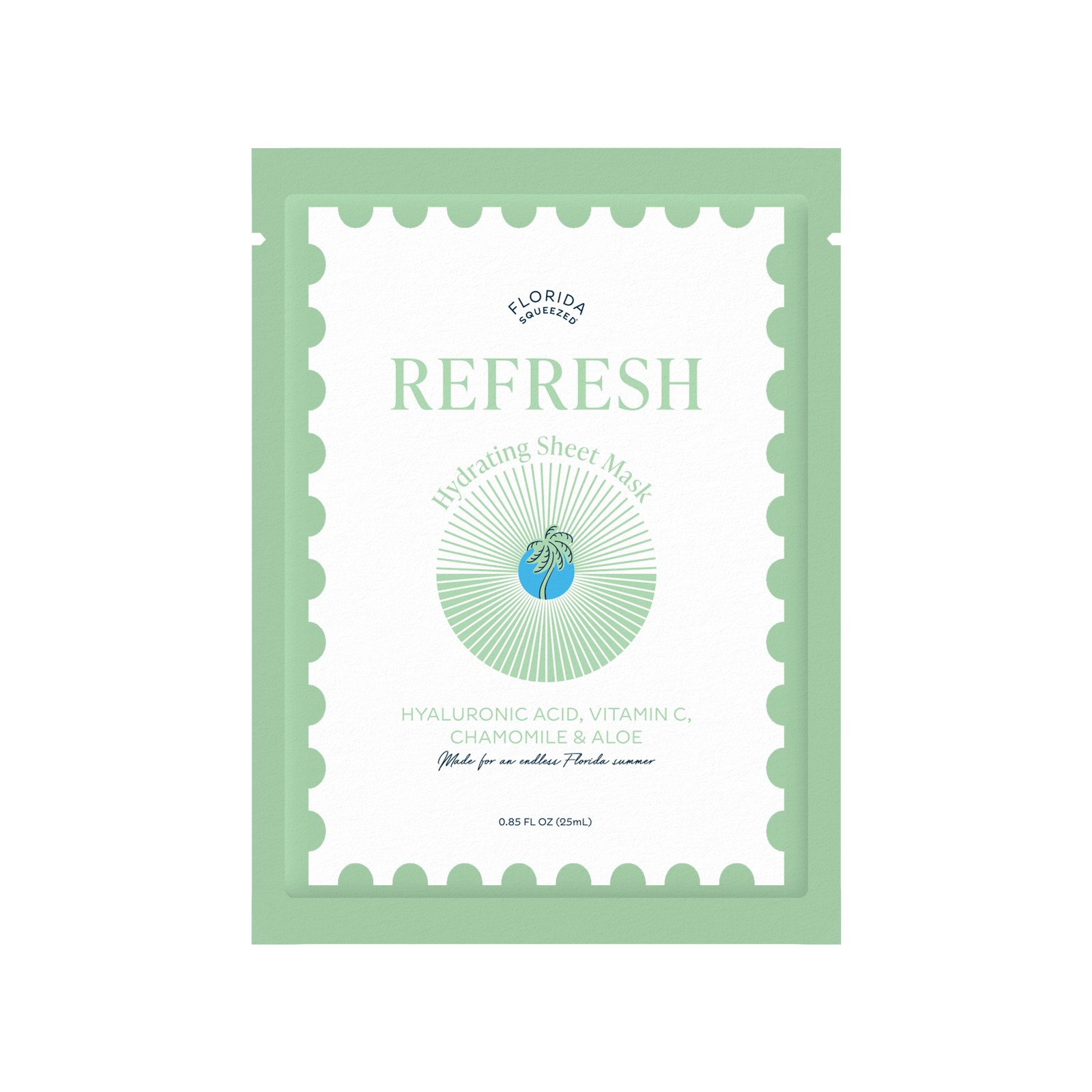 Увлажняющая листовая маска Florida Squeezed Refresh 0,85 жидких унций