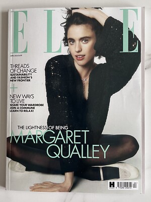MARGARET QUALLEY / MILEY CYRUS GUCCI UK ELLE FASHION MAGAZINE APRIL 2024