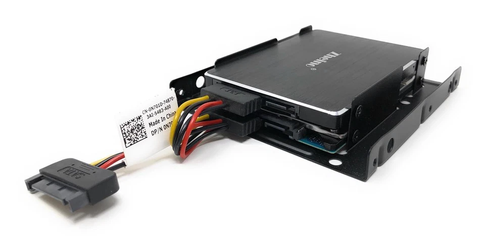 HDD / SSD / SSHD Festplatten Einbaurahmen 2 x 2,5 Zoll Platten auf 1 x 3,5 Zoll  - Bild 4 von 4