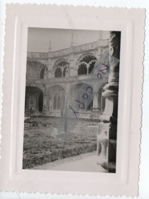 B902 Original Vintage Foto Snapshot:Kloster Orden Christi Tomar in Portugal