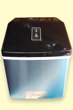 Newair ClearIce40 Countertop Ice Maker - 40 lbs/day - Stainless Steel