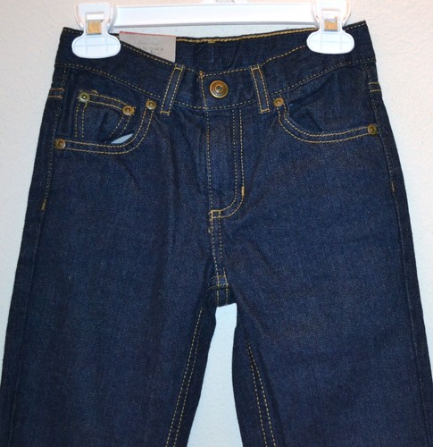 $26 NWT ☀ADJUSTABLE WAIST☀ Sz 6 DENIM JEANS Girls STRAIGHT LEG New - Picture 3 of 4