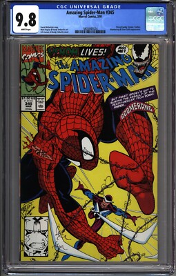 Amazing SPIDERMAN #345 CGC 9.8 2nd Cletus Kassidy CARNAGE