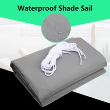 10 x 20FT Sun Shade Sail Waterproof Rectangle Shade Canopy UV Block Tarp Cloth