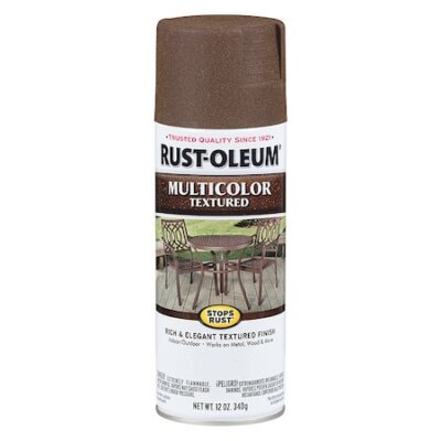 Rust-Oleum 223523 Textured Spray Paint, Autumn Brown, Textured, Solvent, 12 Oz