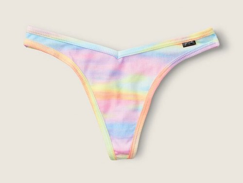 NEW Victoria Secret PINK Ribbed Cotton Thong - You Pick Panty - XL - Picture 14 of 100