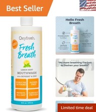 Clinically Proven Lemon Mint Mouthwash - Non-Toxic Fresh Breath Solution, 16 oz