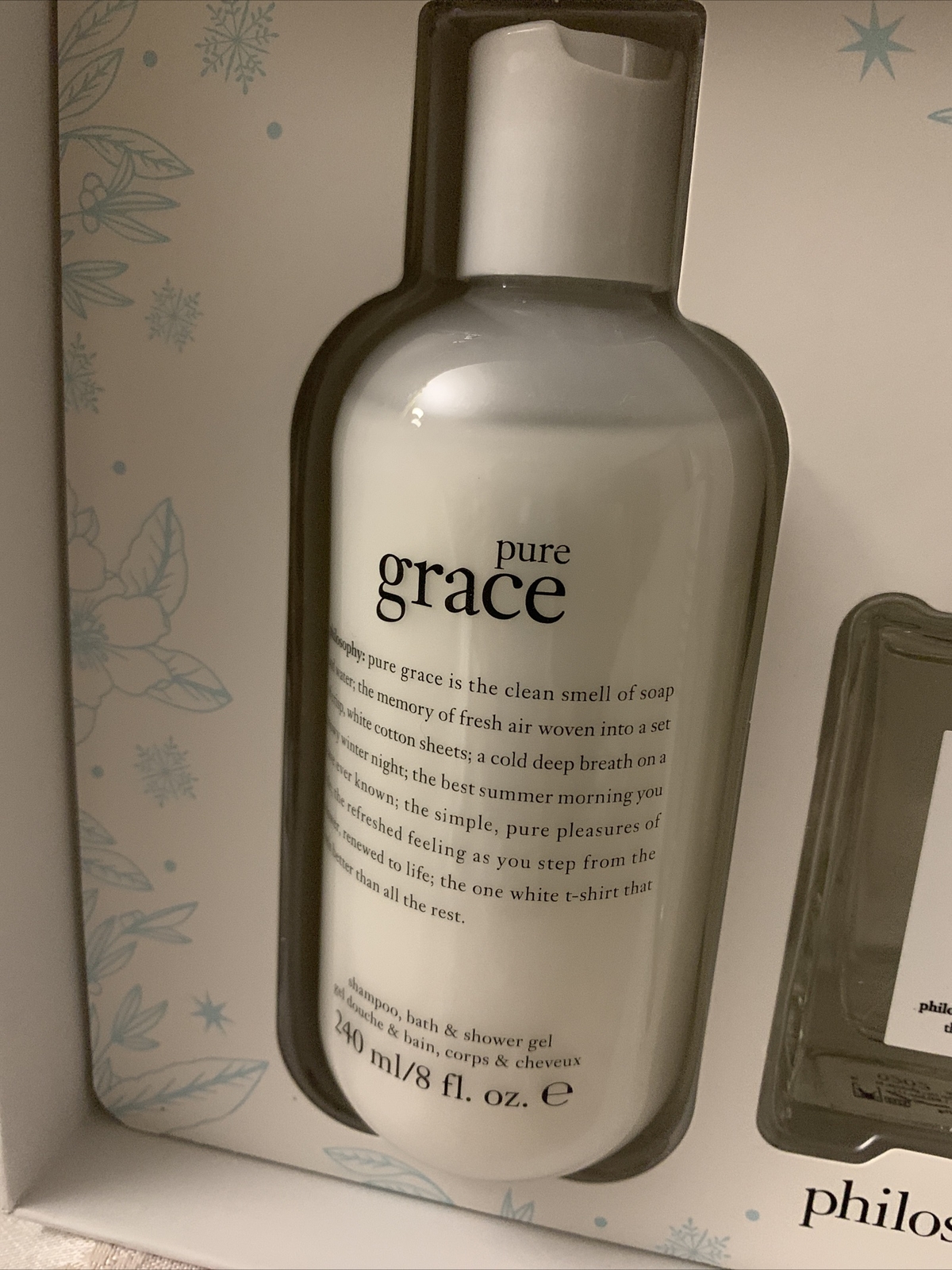 Philosophy Pure Grace 3Pc. Pure Grace Eau de Toilette shampoo lotion Gift Set eBay