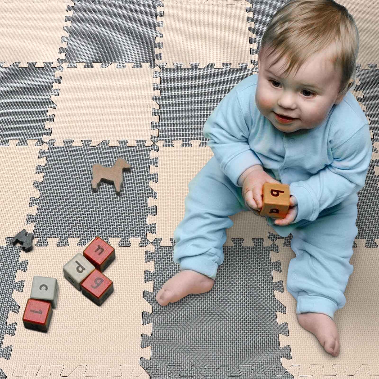 20 pieces Soft EVA Foam Gym Playroom Kid Floor Play Mat Tile yoga exercise eBay