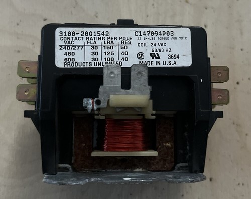 Trane CTR02573 Contactor 3100-20Q1542 C147094P03 3100-20Q1542S USED