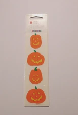 Mrs. Grossman's Lot of 3 Strips New Package ~Jack-O-Lantern~ Stickers HTF RARE