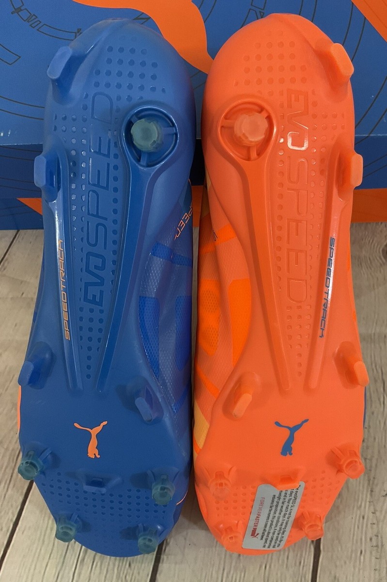 Puma evoSPEED SL H2H FG Men's Running Shoes Solar Blue Orange US