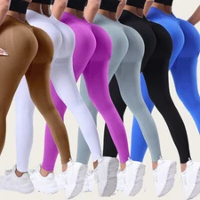 V Back Scrunch Butt Leggings for Women Butt lifting Low V Cut Workout Yoga Pants