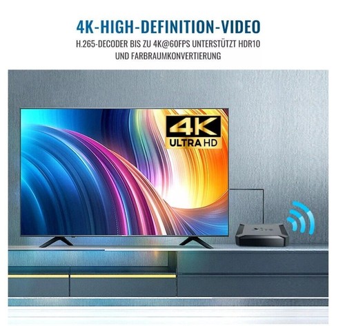 Smart TV Box X96Q 2GB + 16GB 4K Android 10.0 Quad-Core H313 HDMI 2.0 LAN WIFI BT - Bild 9 von 16