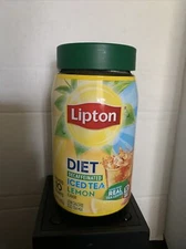 Lipton DIET DECAFFEINATED Iced Tea LEMON Flavor Mix 3 oz