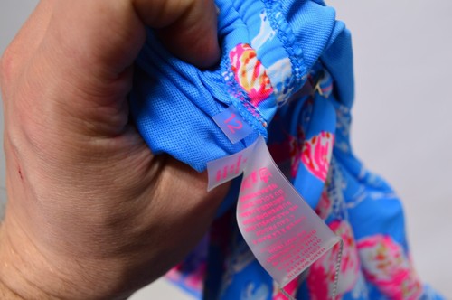NWT Lilly Pulitzer Lorenda One Piece Swimsuit Blue Bahamian Rhapsody Sz 12 - Picture 6 of 7