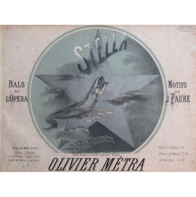 MÉTRA Olivier Stella Suite de Valses Klavier ca1880