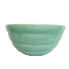 Mixing Bowl Bauer Pottery Green #12 Vintage USA Read