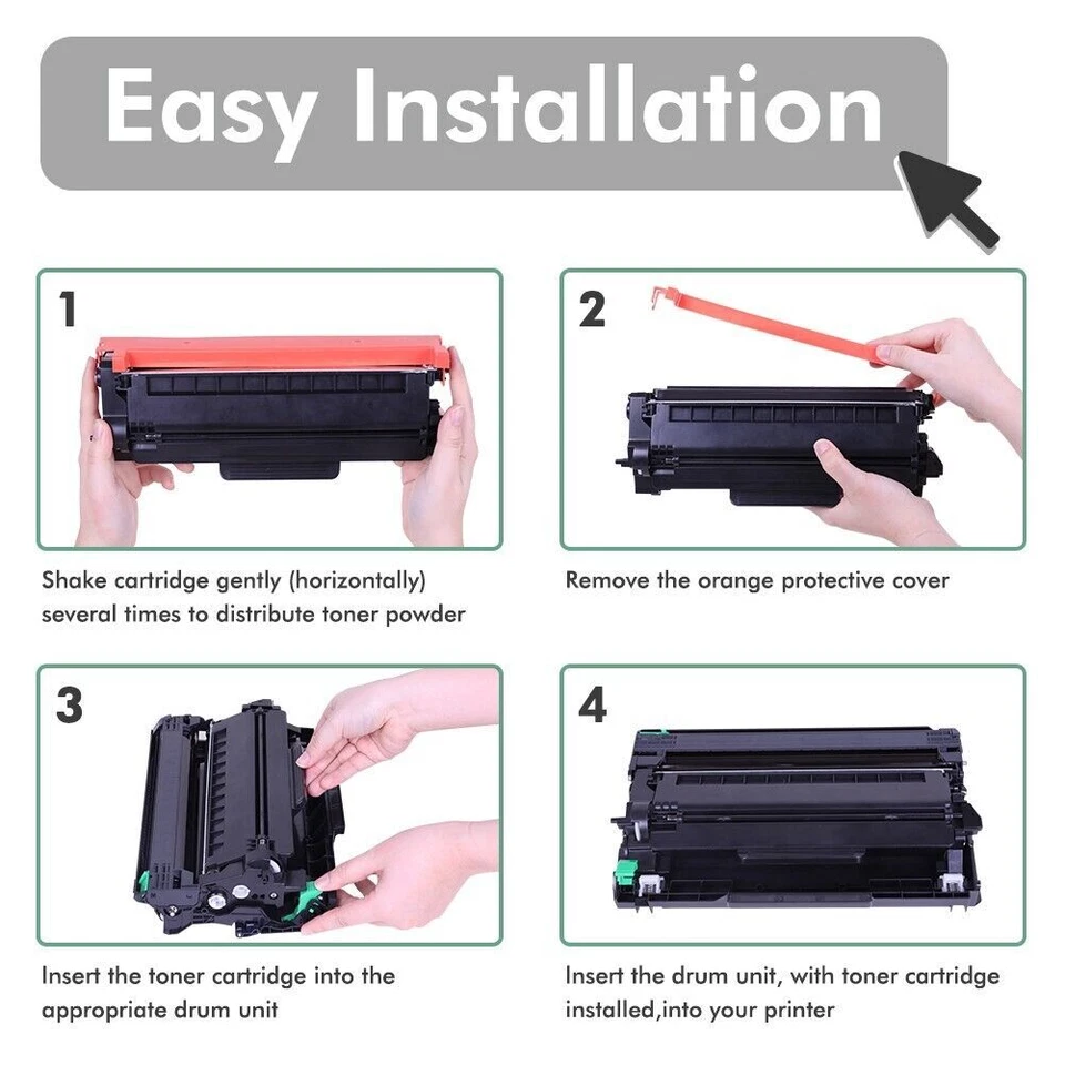 Lote de tóner/tambor DR420 TN450 para Brother HL-2270DW 2240 2280DW MFC-7860DW 7360N Foto 4 de 4