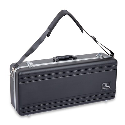 Crossrock Alto Saxophone Rectangular Case-Strong ABS Molded with Single strap