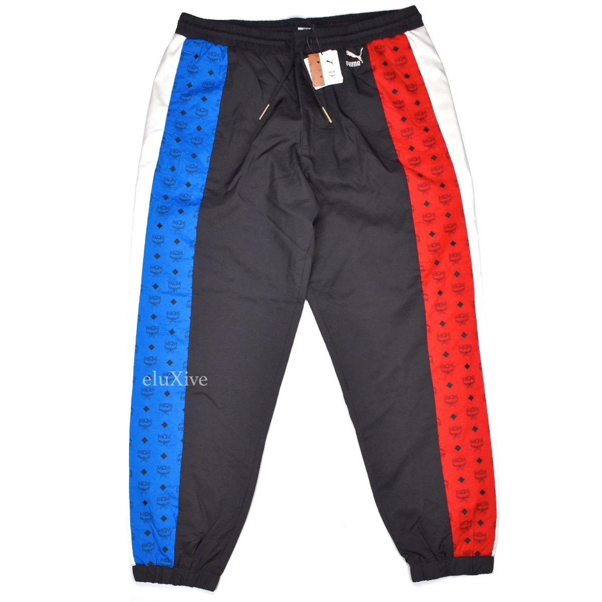 Men's Nylon Multi-Cuts Monogram Track Pants