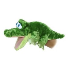 Aurora World Crocodile Alligator Hand Puppet 13" Plush Body Stuffed Toy