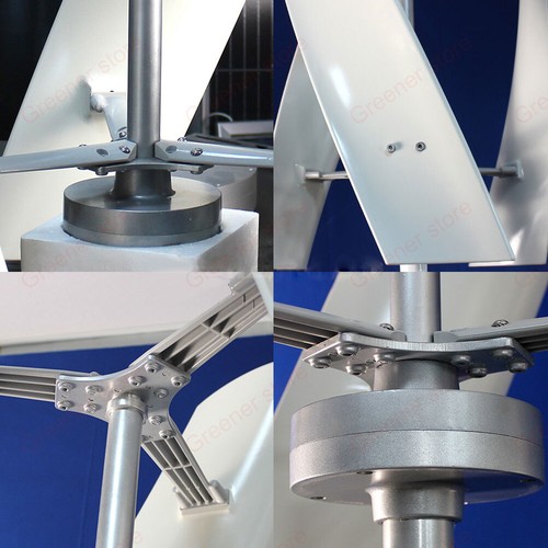 3000W Vertical Wind Turbine Generator Mppt Charge Controller 3 Blades 12/24V 48V - Picture 7 of 22