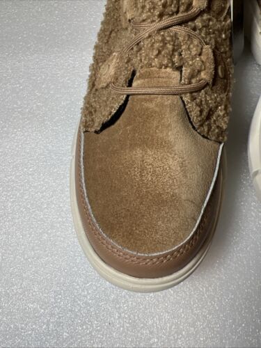New Sorel Women's Explorer II Joan Cozy Boots Nova Sand/Sea Salt Tan Size 8.5 - Picture 3 of 9