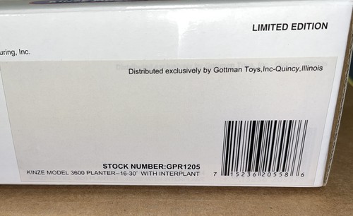 SpecCast Kinze 3600 Twin-Line Planter 16-30" Interplant Limited Edition 1/64 NIB - Picture 4 of 4