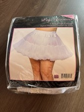 Leg Avenue Layered Tulle Petticoat White Women Halloween