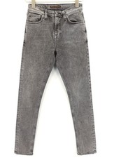 Nudie Jeans Pipe LED Women's Jeans W27/L30 Skinny Stretch Gray Marble