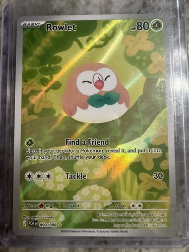 2026 Pokémon Perfect Order - Rowlet #90 Illustration Rare Holo