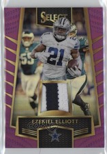 2016 Panini Select Select Swatches Purple Prizm 53/60 Ezekiel Elliott #3 0m0