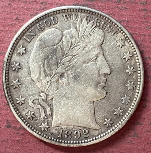 1892 BARBER HALF DOLLAR