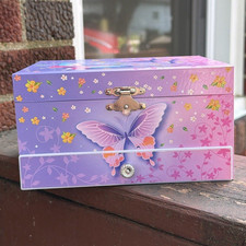 Jewelkeeper Purple/Pink Butterfly Musical Jew...