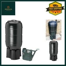 Garden Rainwater Harvesting Kit: 210L Water Butt, Tap, Stand & 6.5L Watering Can