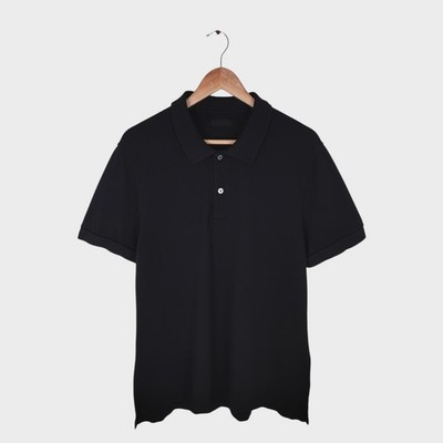 TOM FORD Men's Black Cotton Pique Polo Shirt - Size 56 (XXL)