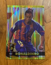 2005 Mundicromo SPORT TOP Liga #92 Ronaldinho Barcelona GLOSSY EDITION Card MINT