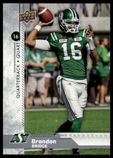 2018 Upper Deck CFL #193 Brandon Bridge