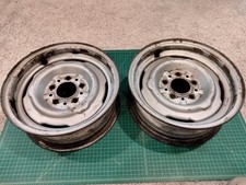 Qty 2 14x5 Wheel Early 1957 Mopar A Body Dodgeplymouth Dart Duster