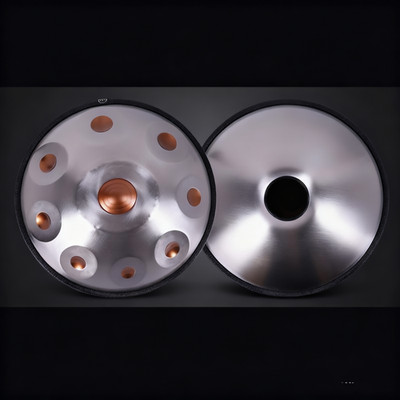 10Note Golden eyes Handpan 440Hz Professional Playing Instrument Handmade Steel