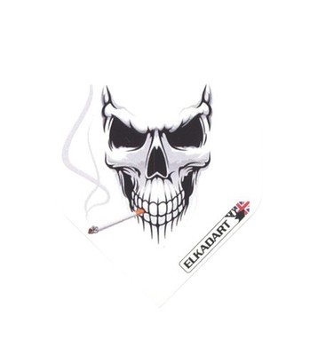 Elkadart Flights White Skull 100 Micron