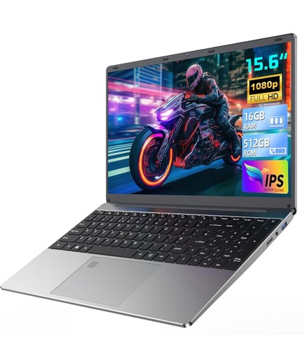 15.6" FHD Laptop N-95 Processor Up to 3.4GHz 16GB DDR4 512GB SSD Backlit Keyboa