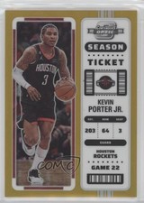 2022 Panini Contenders Optic Season Ticket Gold Prizm 7/10 Kevin Porter Jr 11pj