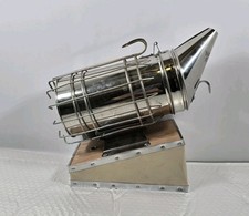 Bee Hive Smoker Stainless Steel with Heat Shield Calming Beekeeping Equipment
