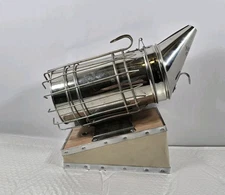 Bee Hive Smoker Stainless Steel with Heat Shield Calming Beekeeping Equipment