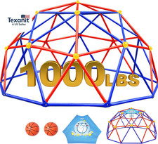 10FT Climbing Dome, Outdoor Jungle Gym for Kids with Climbing Grip - Geometric D