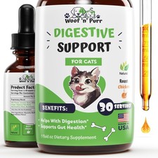 Cat Digestive Support - Enzymes for Cats - Probiotic...