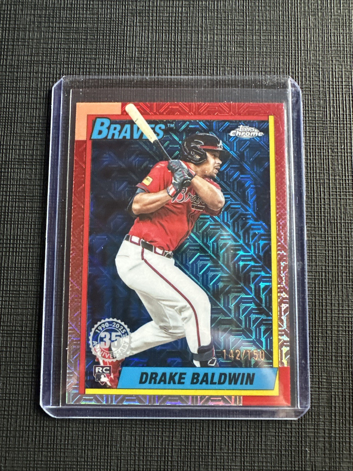 2025 Topps Update Silver Pack Drake Baldwin 1990 Chrome Blue Rookie /150